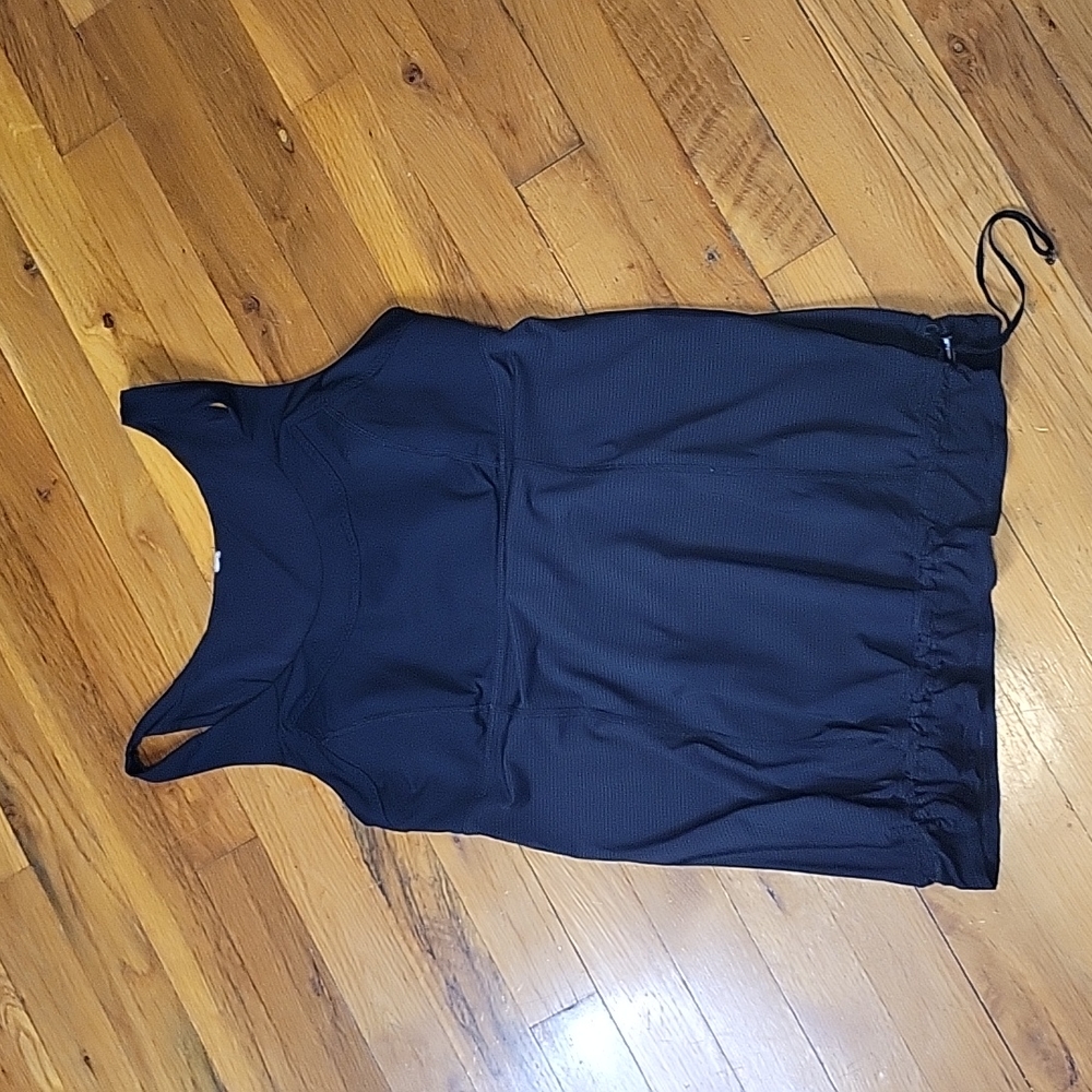 Lululemon black with stripe Back on the Track Tank Top 8